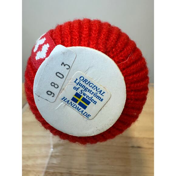 Ljungstroms Of Sweden Tomte Wooden Figure Jolly Santa With Hearts JL - Picture 8 of 11